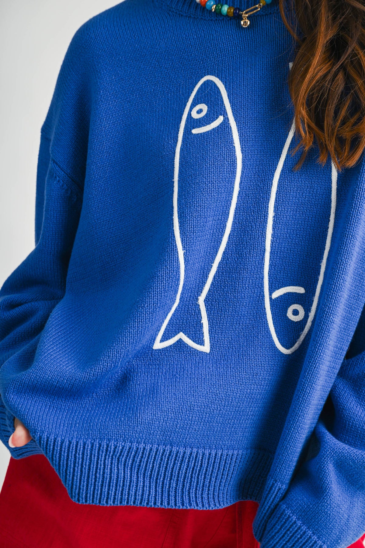 Blue Fish Club Sweater