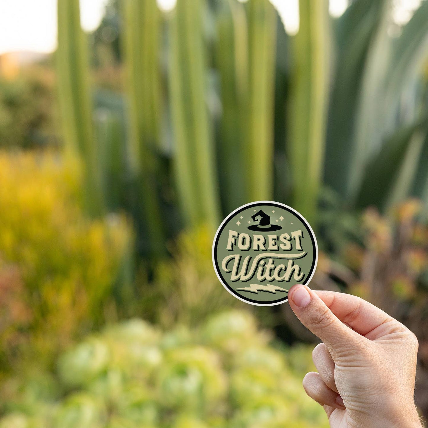 Forest Witch Sticker | Dishwasher Safe Decal