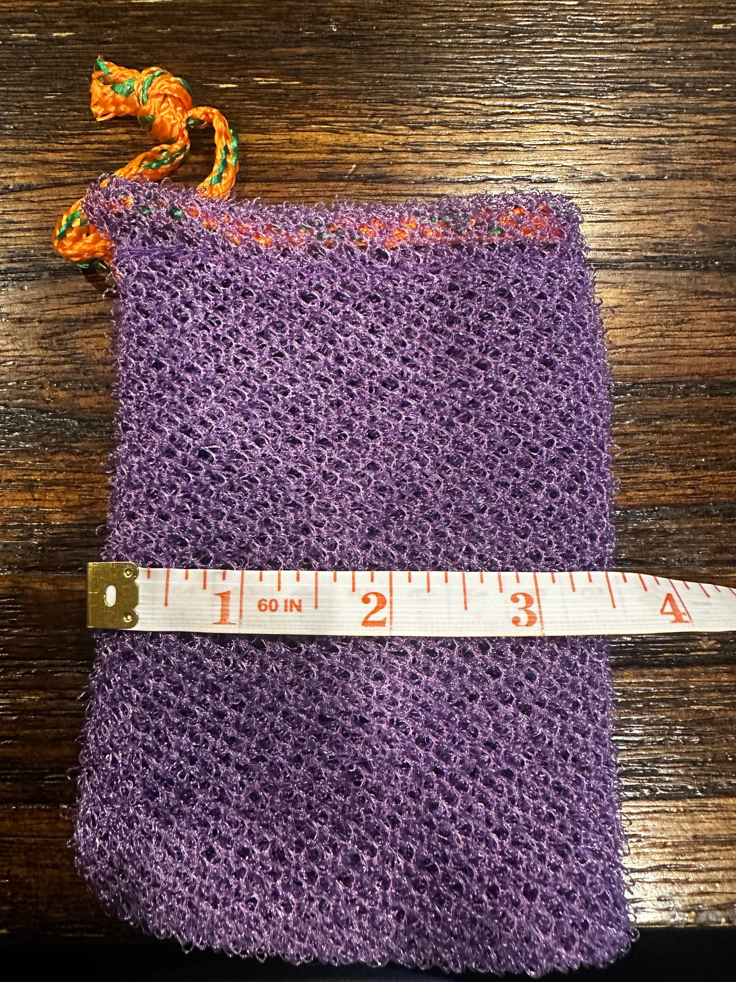 Authentic African net sponge soap saver