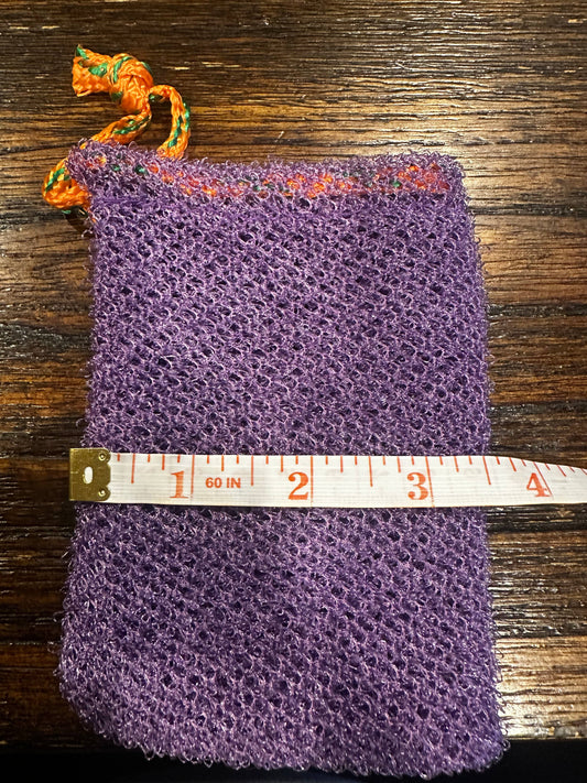 Authentic African net sponge soap saver