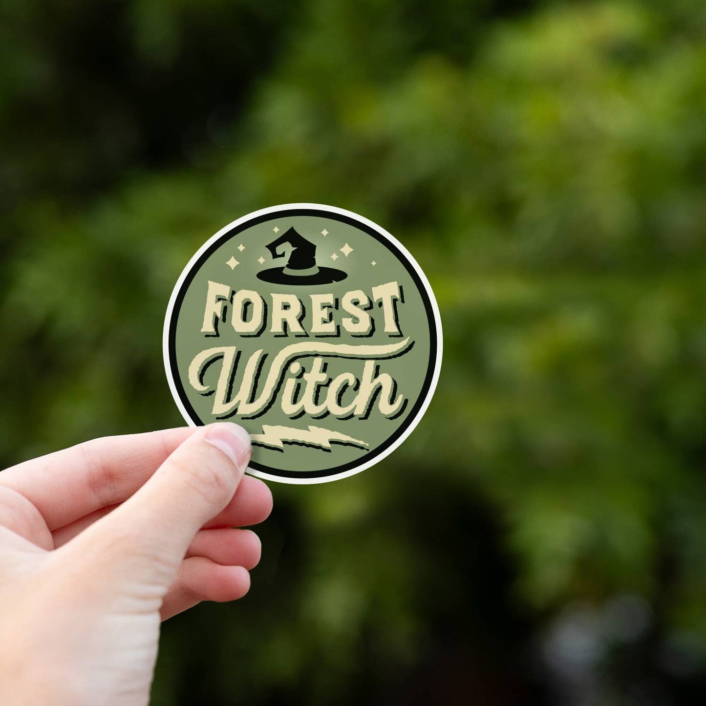 Forest Witch Sticker | Dishwasher Safe Decal