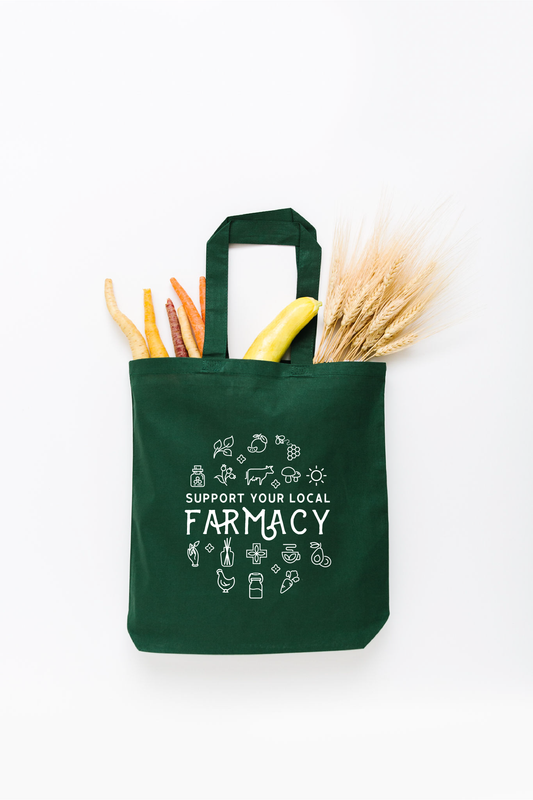 Farm Reusable Cotton Tote Bag – Support Your Local FARMacy