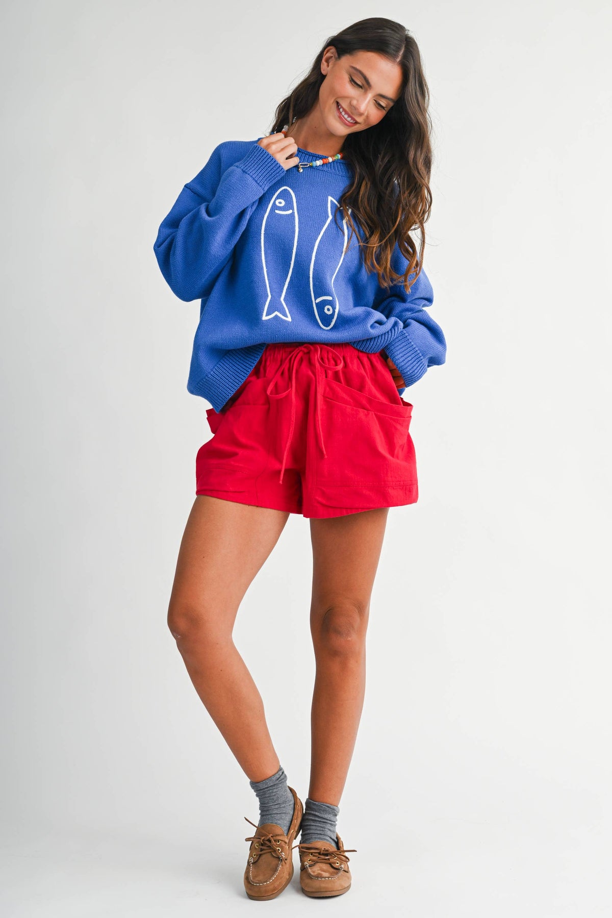 Blue Fish Club Sweater
