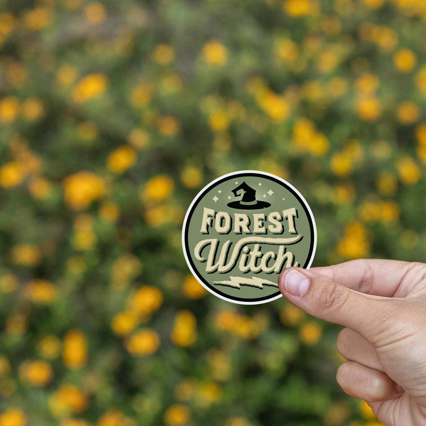 Forest Witch Sticker | Dishwasher Safe Decal