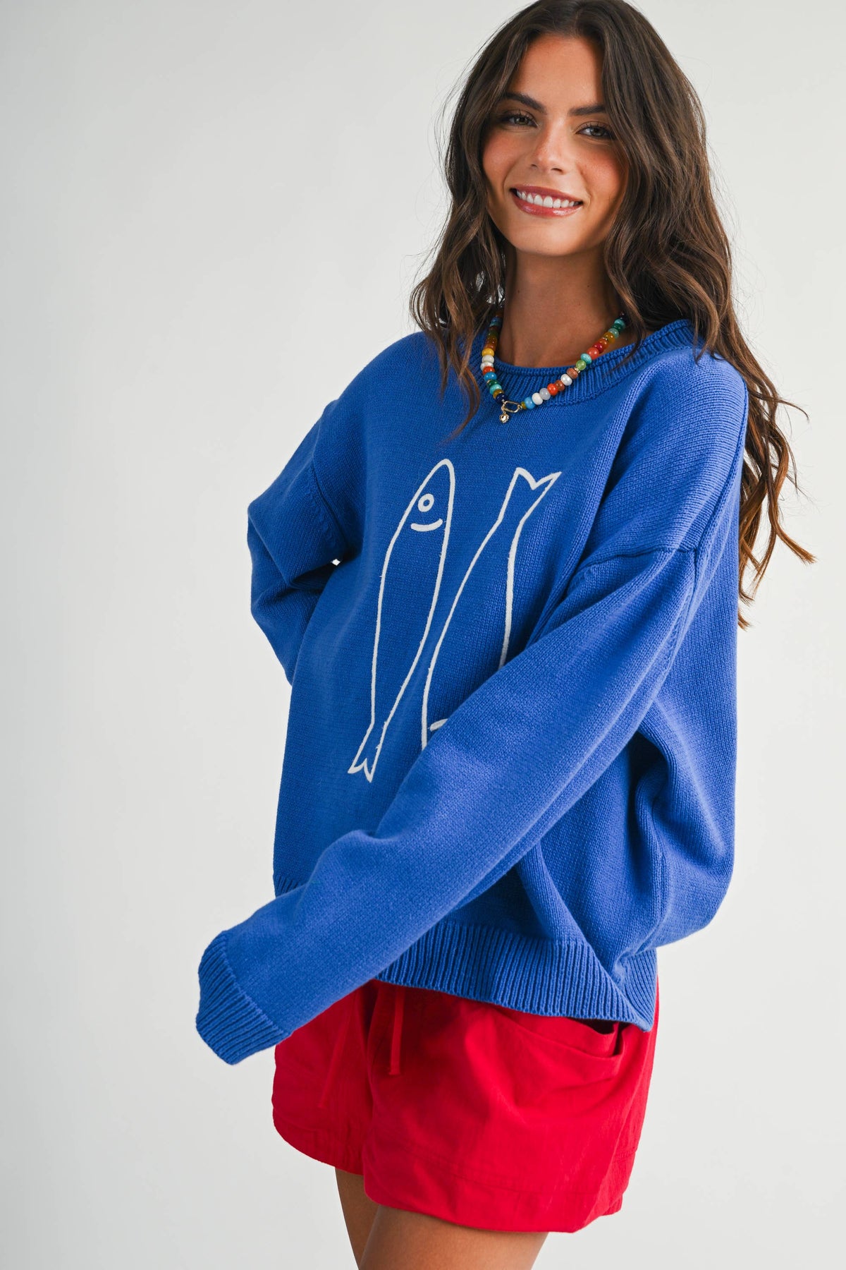 Blue Fish Club Sweater