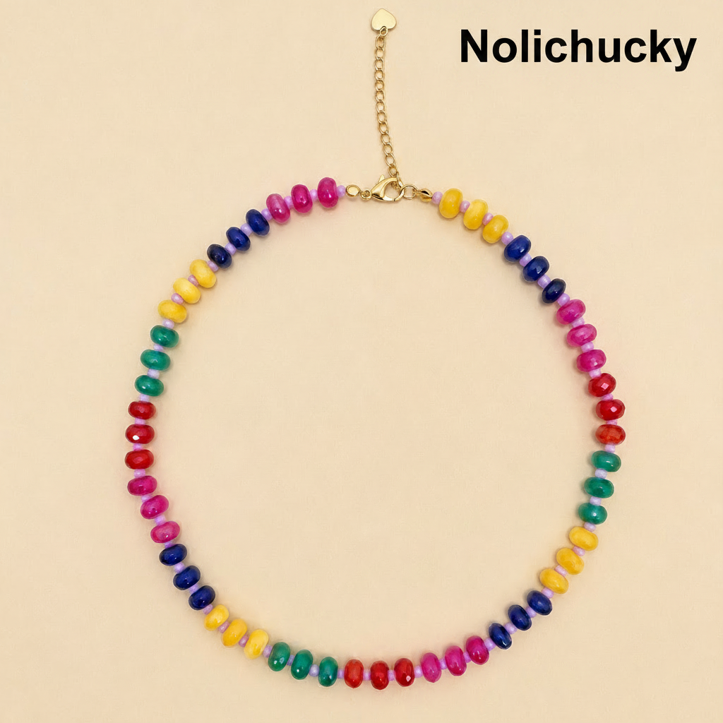 Stone + Glass Beaded Necklaces