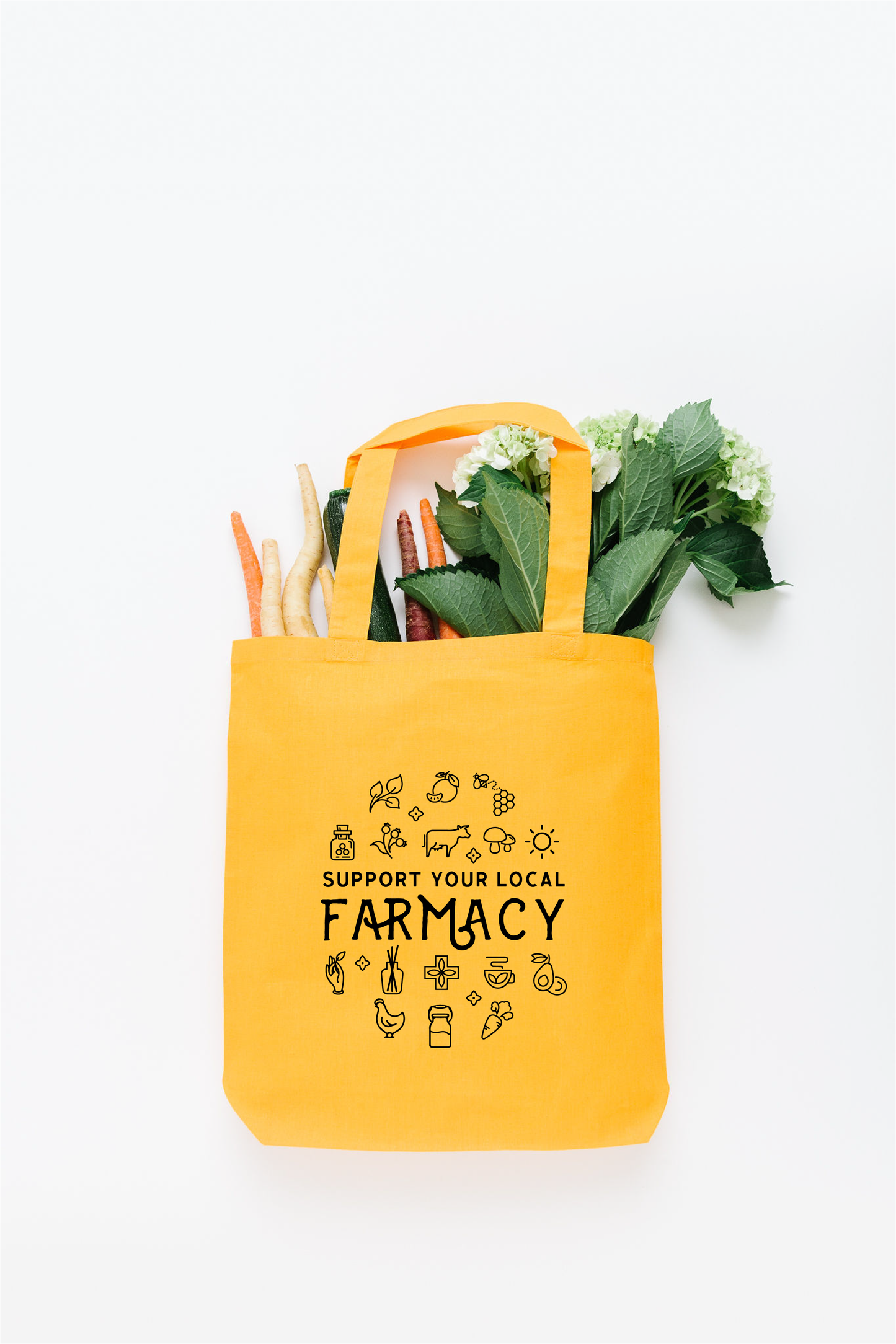 Farm Reusable Cotton Tote Bag – Support Your Local FARMacy