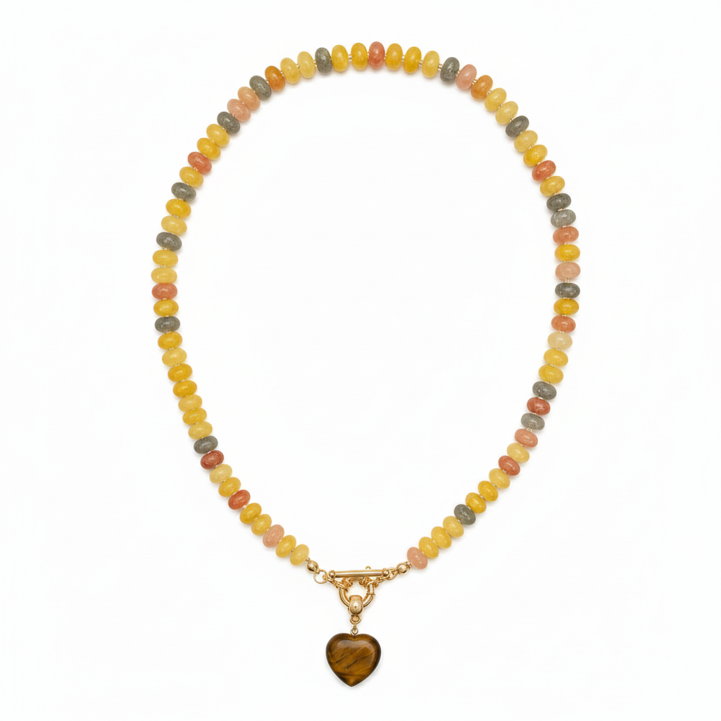 Catawba Beaded Heart Necklace