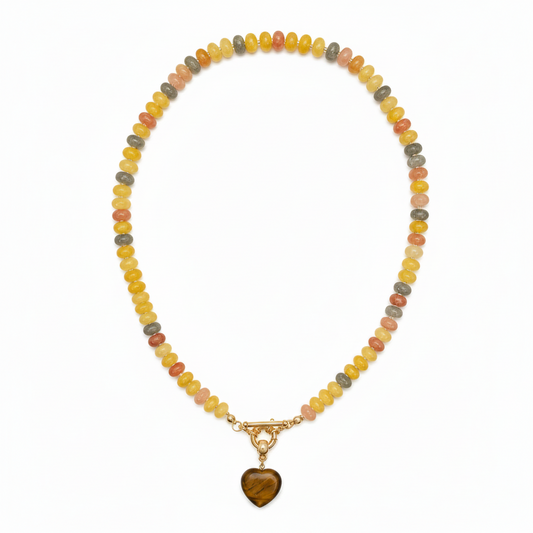 Catawba Beaded Heart Necklace