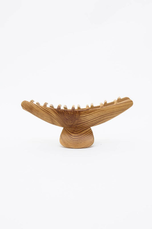 Leto Accessories natural wood grain hair claw clip accessory