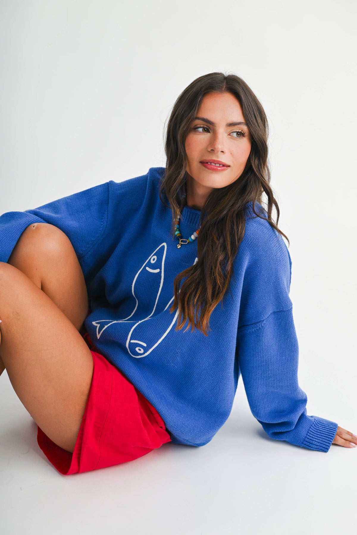 Blue Fish Club Sweater