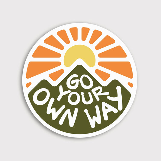Go Your Own Way - Vinyl Sticker