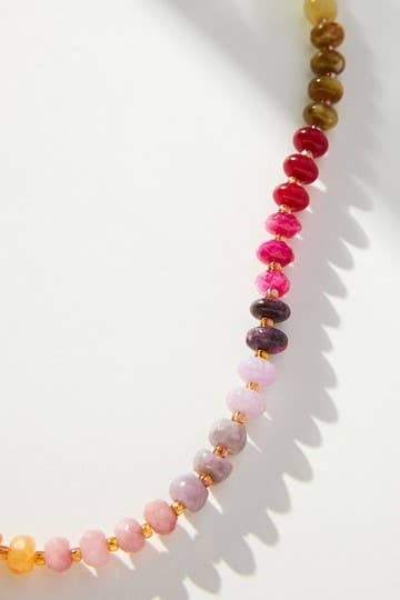Stone + Glass Beaded Necklaces