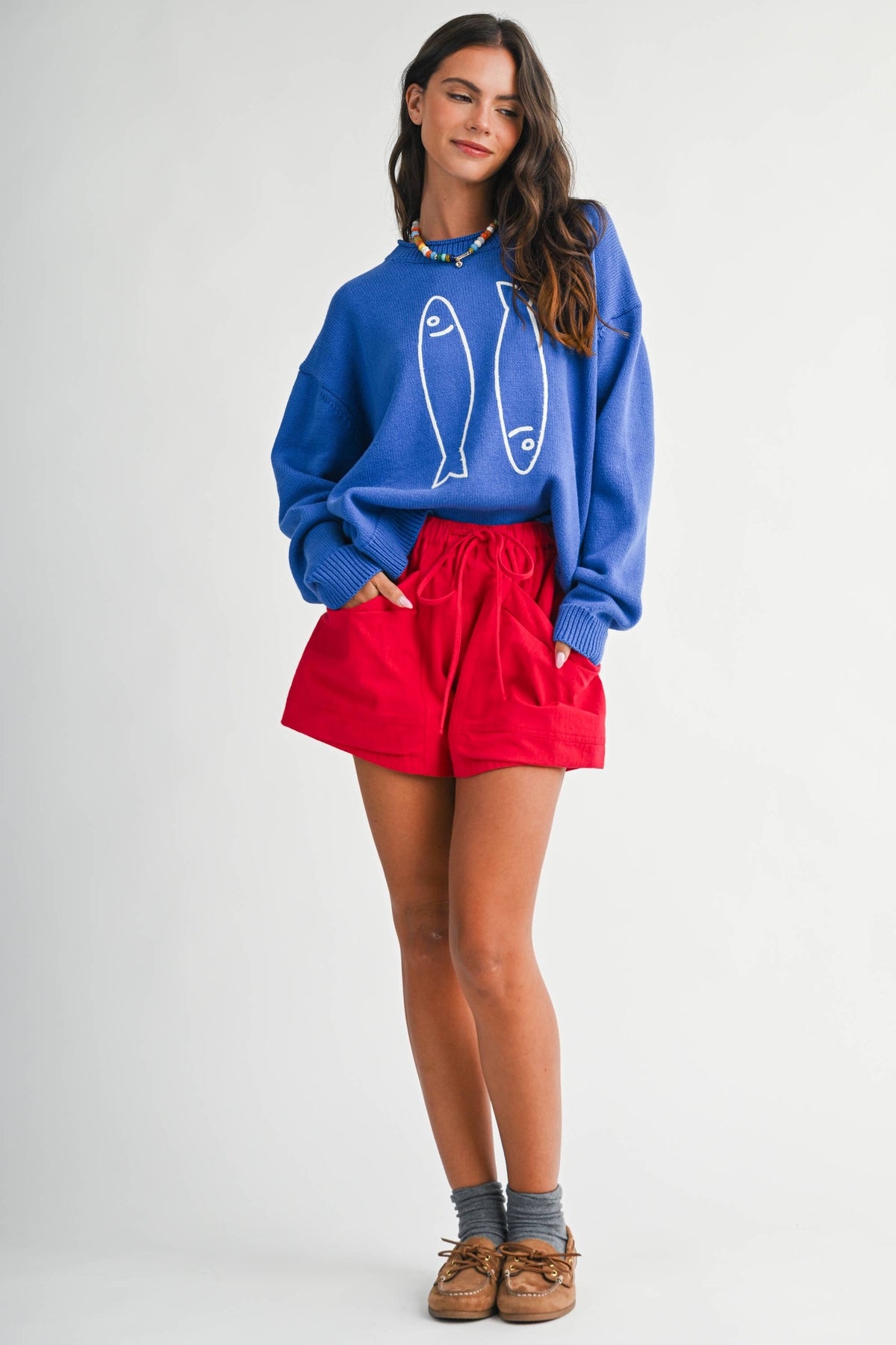 Blue Fish Club Sweater