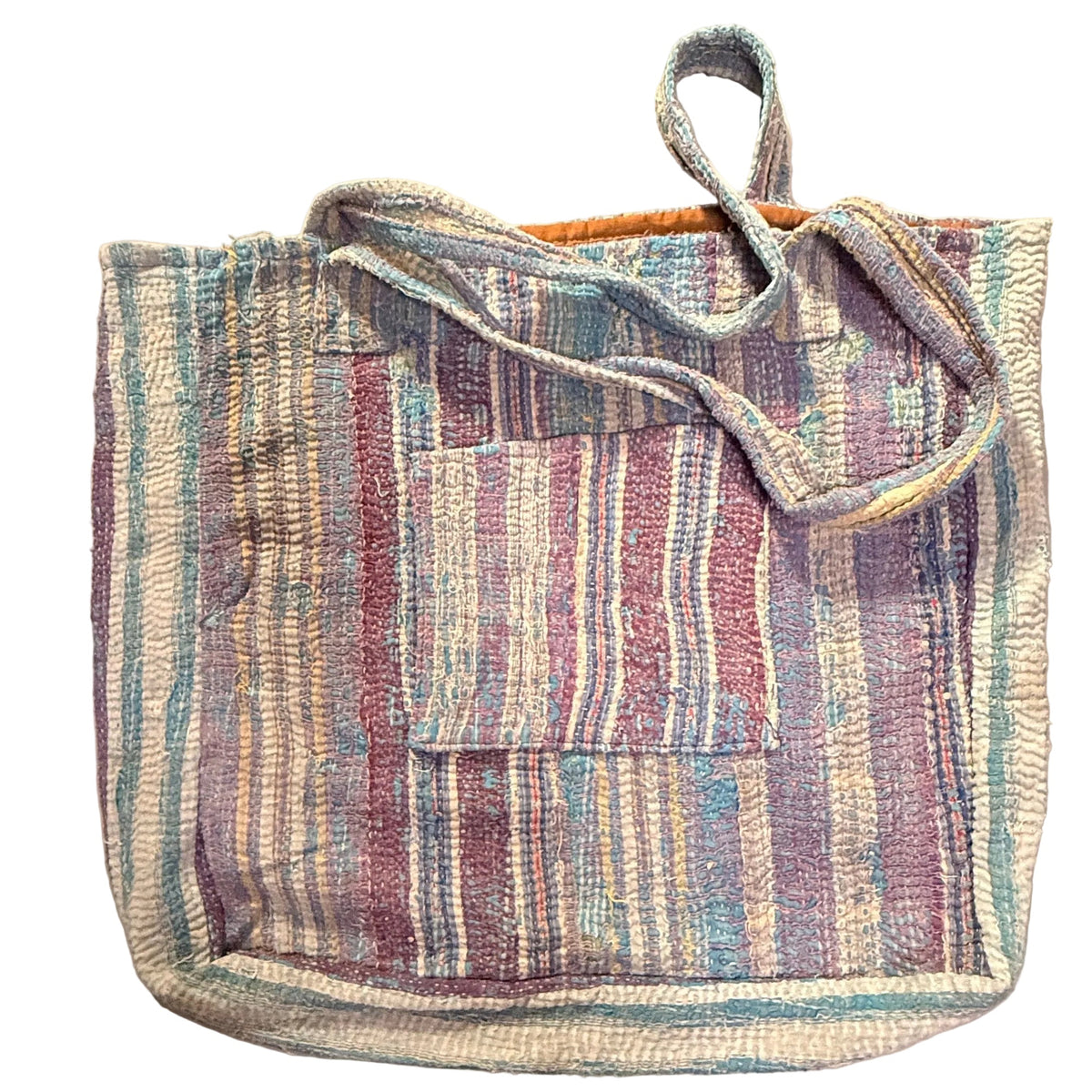 Kantha Pocket Tote Bag | Recycled Cotton Unique
