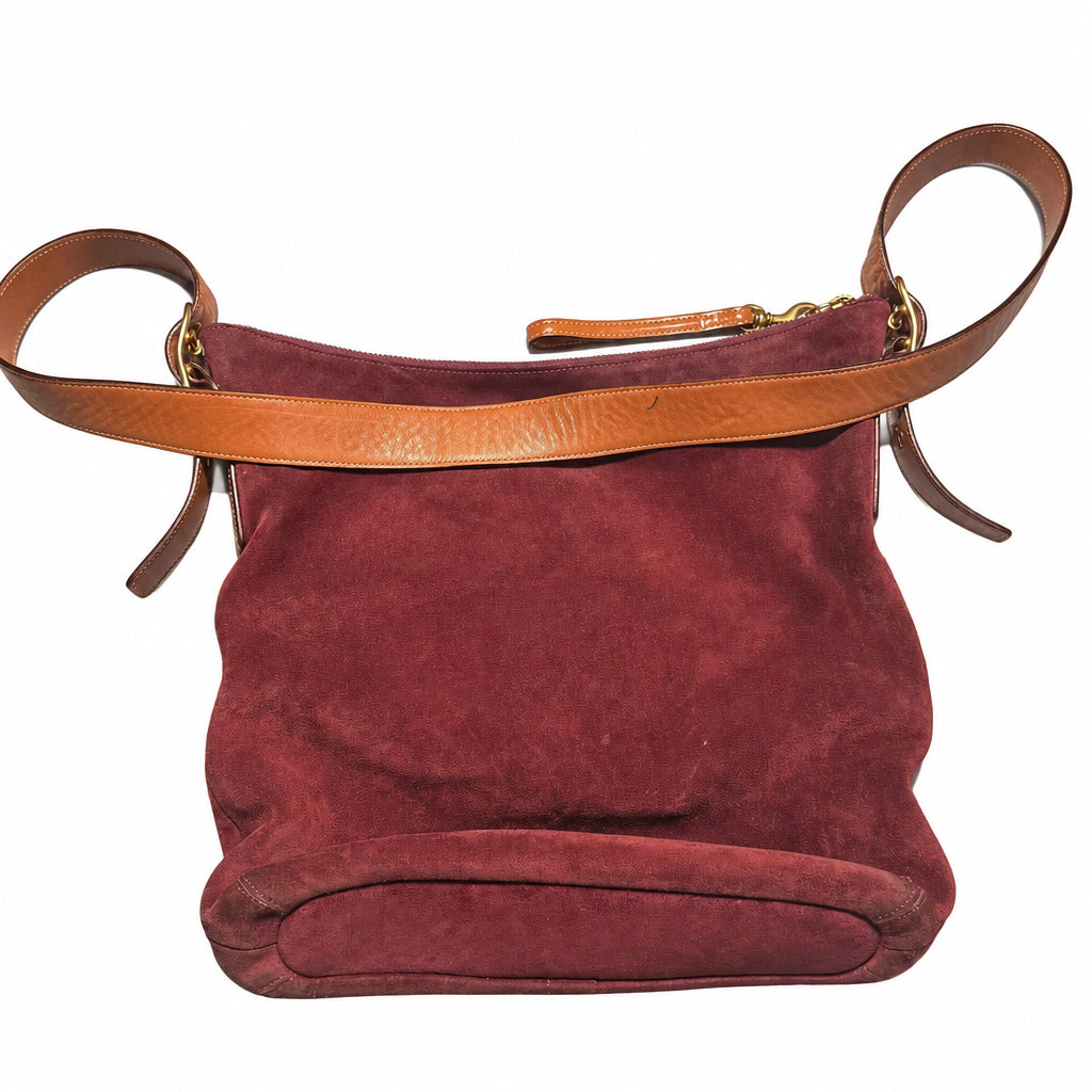 Vintage Coach Suede Shoulder Bag