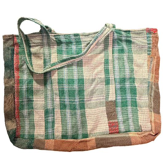 Overnight Kantha Tote Bags | Recycled Sarees 100% Cotton