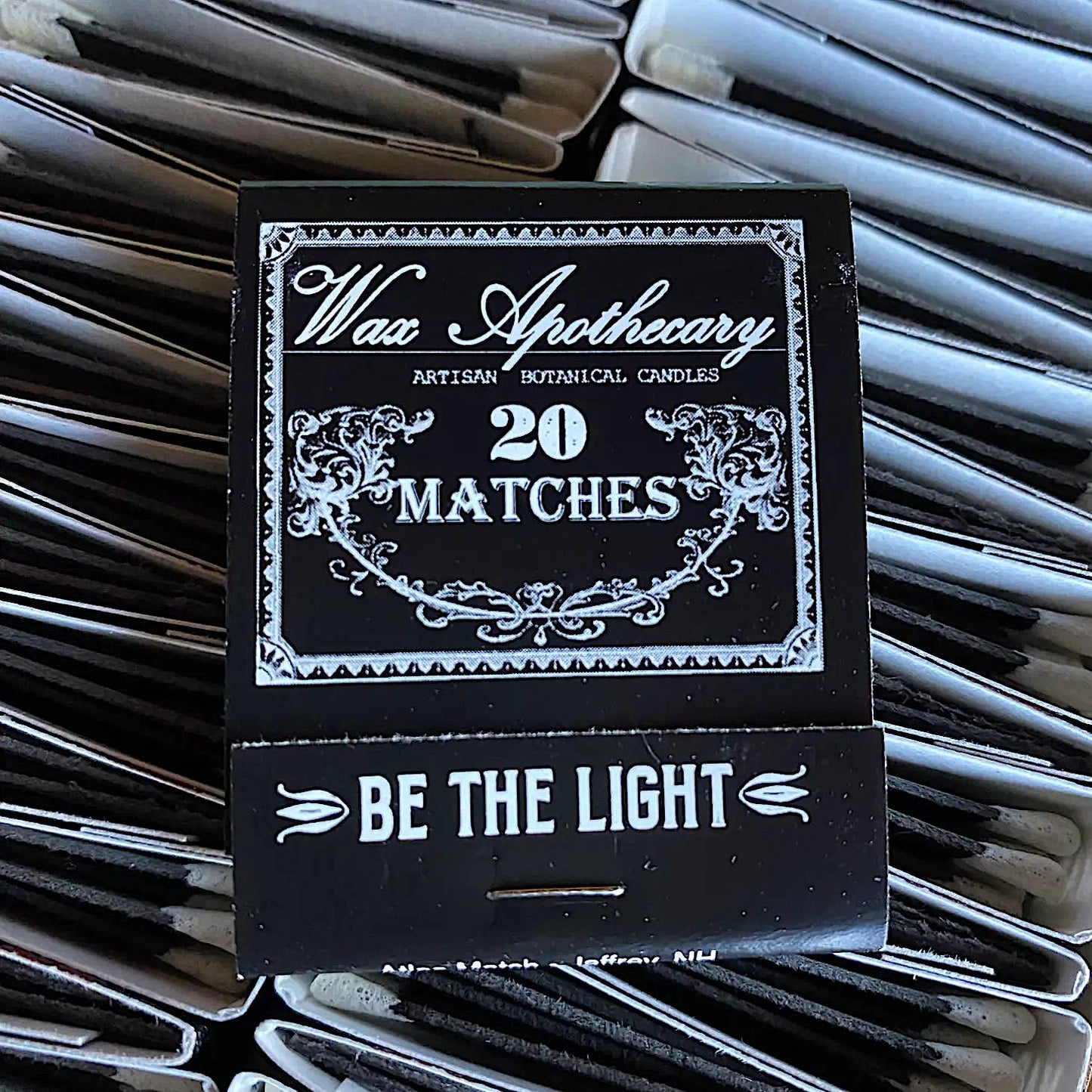 Black Matchbook 20-Strike