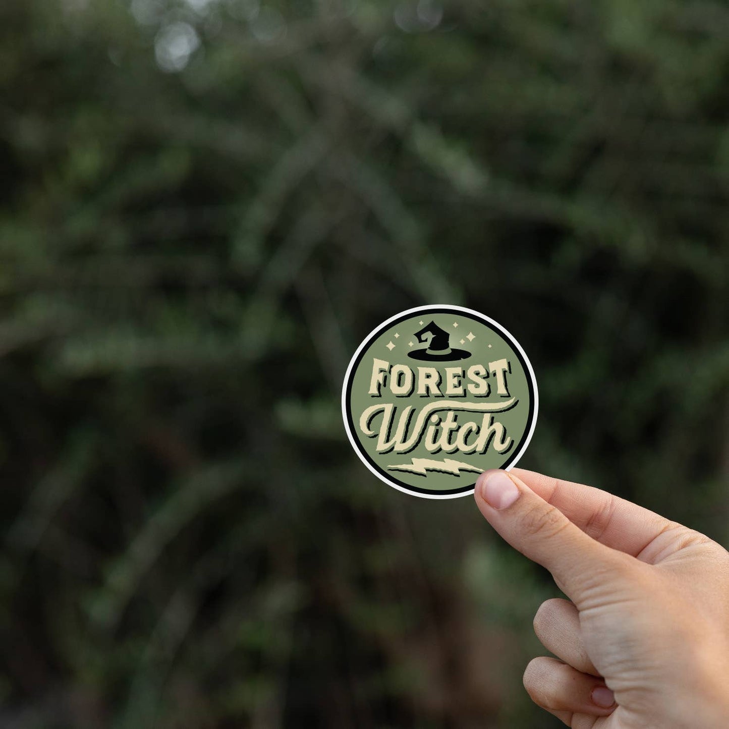 Forest Witch Sticker | Dishwasher Safe Decal