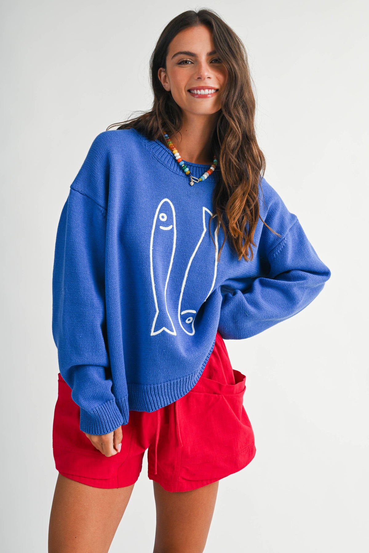 Blue Fish Club Sweater