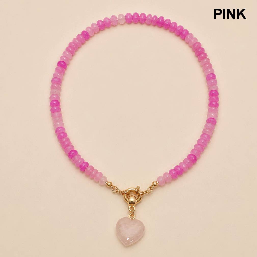 Catawba Beaded Heart Necklace