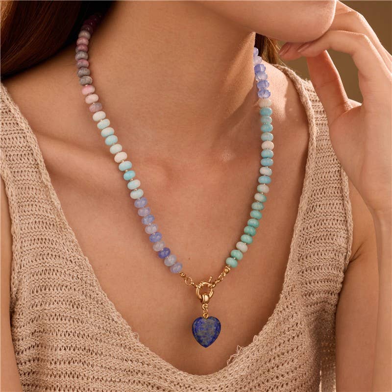 Catawba Beaded Heart Necklace