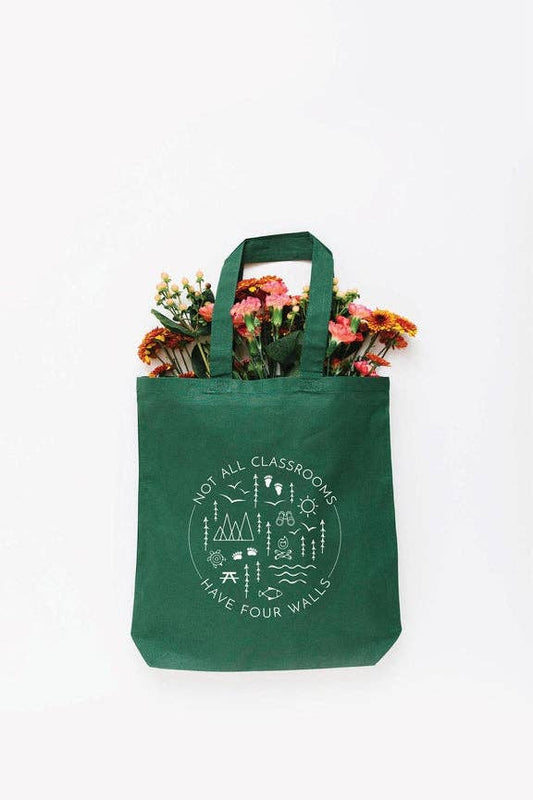 Nature Cotton Tote Bag – Not All Classrooms Have Four Walls