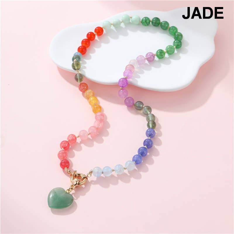 Catawba Beaded Heart Necklace
