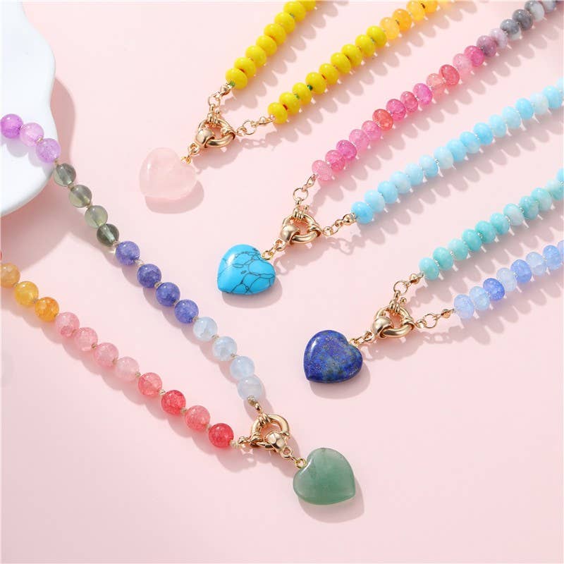 Catawba Beaded Heart Necklace