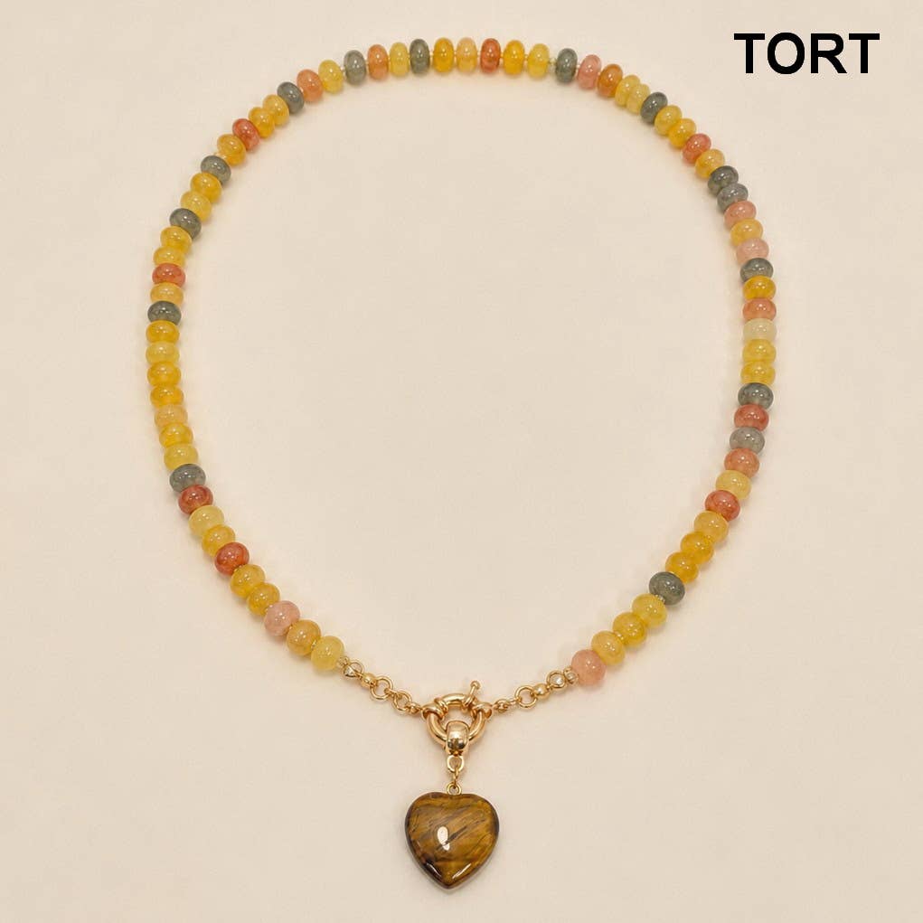 Catawba Beaded Heart Necklace