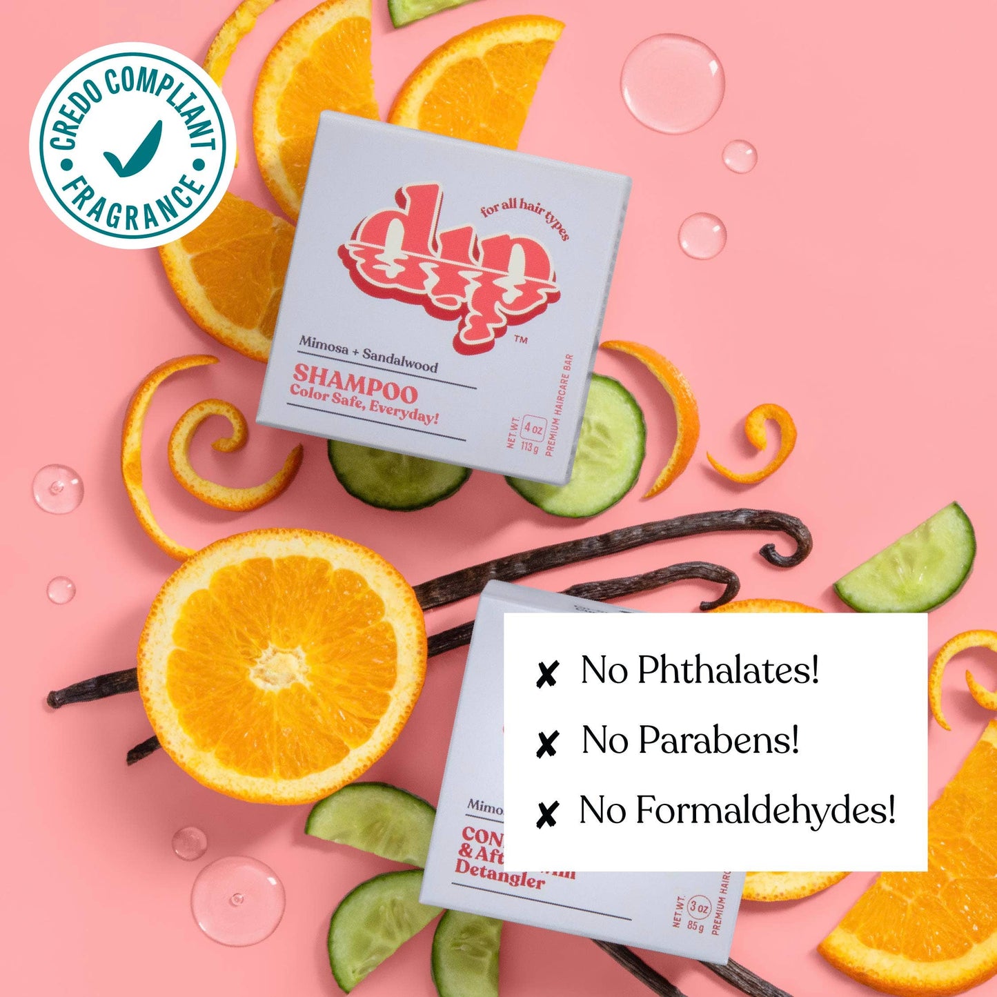 Dip Shampoo Bar: Color Safe, Everyday - Mimosa & Sandalwood